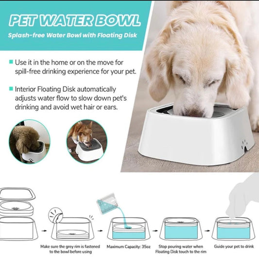 None Spill Water Bowl